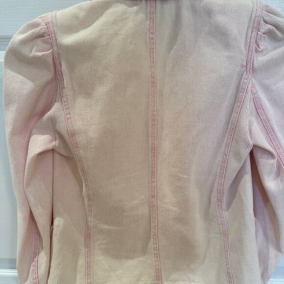 Generation Love Baby Pink Denim Double Breasted Blazer - Picture 3 of 16